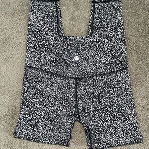 Black and White Speckled Shorts